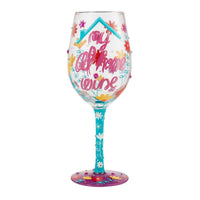 (53487) Tabletop My At Home Wine, 7.75 Inch, Hand Painted 6010153