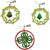 (53586) Santa Land Pattys Irish Charms Set / 3, 2.50 Inch, Ornament St Patricks Clover 21R1050