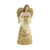 (53634) Figurine Hope Angel, 6.00 Inch, Flowers Smile Worship 20494