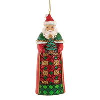 (53653) Jim Shore Santa Holding Tree., 4.25 Inch, Heartwood Creek 6009856