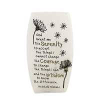 (53660) Stony Creek Serenity Pre-Lit Med Vase, 8.00 Inch, Prayer Church Sobriety Spi1275