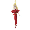 (53700) De Carlini Italian Ornaments Valentina In Red Pants, 7.00 Inch, Ornament Italiam Dive Latina Do7712