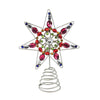 (53709) Tree Topper Finial 7 Point Jeweled Star Tree Top, 11.00 Inch, Christmas Topper Multi-Colored Cd1528m