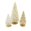 (53738) Cody Foster Small Neutral Hue Trees, 6.50 Inch, Christmas Textured Silver White Village Decor Ms2105n