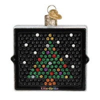 (53763) Old World Christmas Lite Brite, 3.25 Inch, Colorful Pegs 44174