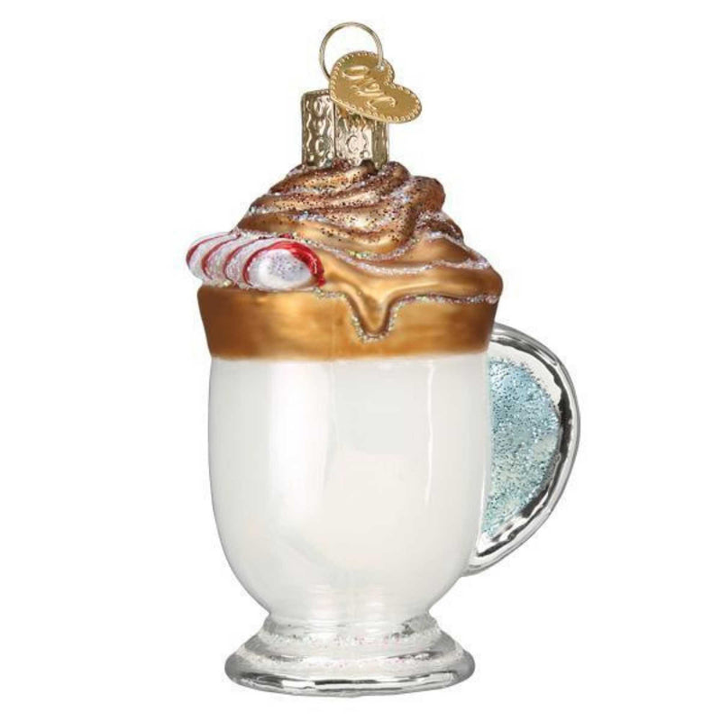 Old World Christmas Whipped Coffee Glass Dalgona Perfect Blend 32483 (53765)