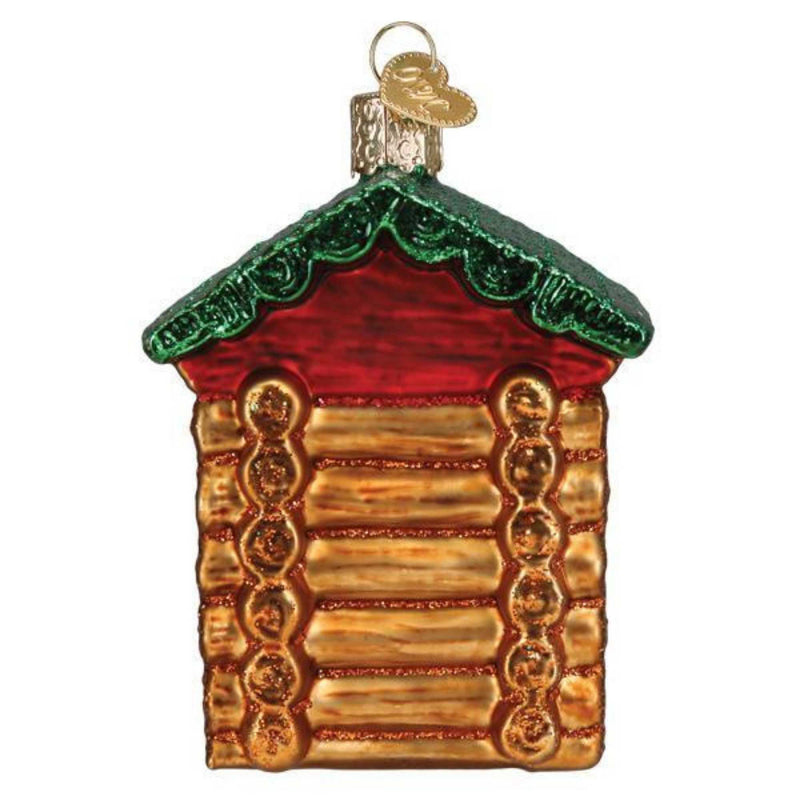 Old World Christmas Lincoln Logs - - SBKGifts.com