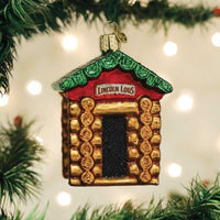 Old World Christmas Lincoln Logs - - SBKGifts.com