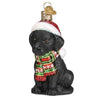 (53771) Old World Christmas Holiday Black Labrador Puppy, 4.25 Inch, Cherished Best Friend 12638