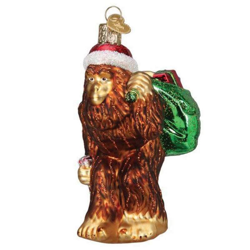 Old World Christmas Santa Sasquatch Glass Big Foot 24213 (53772)