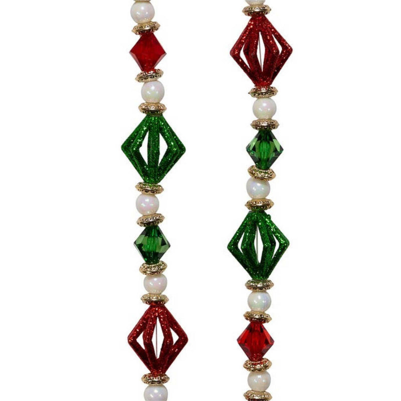 Christmas Multi Colored Beaded Garland - - SBKGifts.com