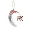 (53927) De Carlini Cow Jumped Over The Moon, 6.00 Inch, Ornament Italian Nursery Rhyme V3144