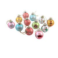 (53930) Holiday Ornament Wintertime Ornaments Set Of 12, 2.00 Inch, Christmas Snow Assortment Go4458