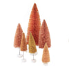 (53937) Cody Foster Orange Rainbow Trees Set 6, 16.25 Inch, Halloween Bottle Brush Fall Ms427o