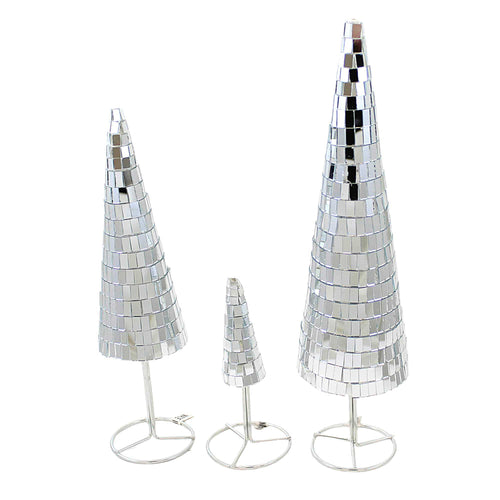 Christmas Small Mirrored Trees - - SBKGifts.com