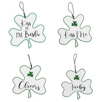 (54080) Holiday Ornament Metal Irish Clover, 3.75 Inch, Saint Patricks 70076D