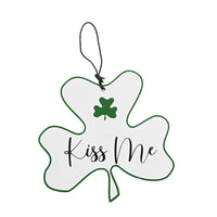 Holiday Ornament Metal Irish Clover - - SBKGifts.com