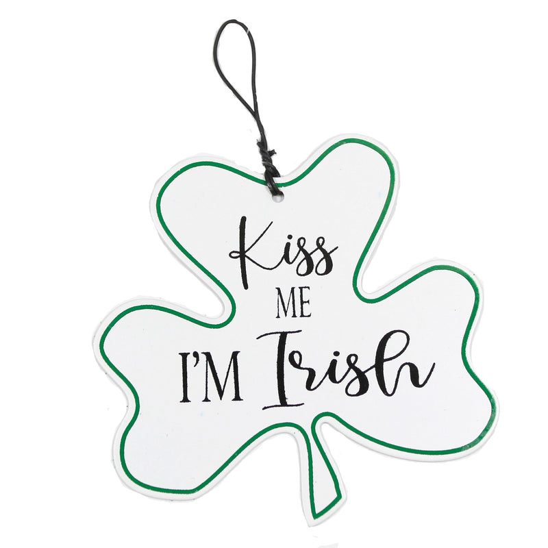 (54080) Holiday Ornament Metal Irish Clover, 3.75 Inch, Saint Patricks 70076D