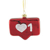 (54108) Holiday Ornament Like Bubble, 3.50 Inch, Ornament Social Media Love Go4012