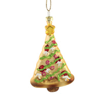 (54112) Holiday Ornament Pizza Tree, 5.00 Inch, Ornament Food Veggie Christmas Go4294