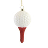 (54139) Holiday Ornament Golf Ball On Tee, 4.00 Inch, Sport Four 18Th Hole Course Go8591