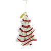 (54171) Holiday Ornament Christmas Tree Cake, 4.00 Inch, Ornament Snack Debbie Sweets Go8388