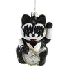 (54177) Holiday Ornament Rock Star Lucky Cat, 4.50 Inch, Ornament Band Waving Tongue Ban Go6604