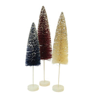 (54227) Bethany Lowe Firework Bottle Brush Trees, 14.00 Inch, July 4Th Red White Blue Lc1538