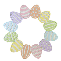 (54235) Easter Spring Rainbow Wreath, 16.00 Inch, Glittered Rl1705