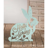 (54236) Easter Hello Spring Bunny Sign, 12.00 Inch, Glittered Hello Rl1710