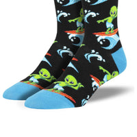 Novelty Socks Surfing The Galaxy - - SBKGifts.com