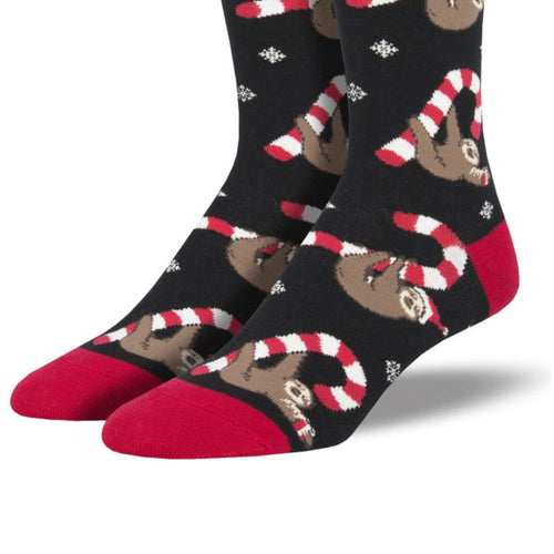 Novelty Socks Merry Slothmas - - SBKGifts.com