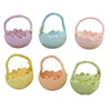 (54284) Holiday Ornament Cracked Egg Ornament Set/6, 2.75 Inch, Easter Nesting Grass Tl1339