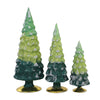 Christmas Green Glitter Gradient Trees - - SBKGifts.com