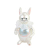 (54380) De Carlini Italian Ornaments Baby Rabbit W/ Cottontail, 4.50 Inch, Ornament Easter Spriing Baby A2900