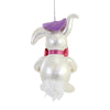 De Carlini Italian Ornaments Bunny With Striped Egg - - SBKGifts.com