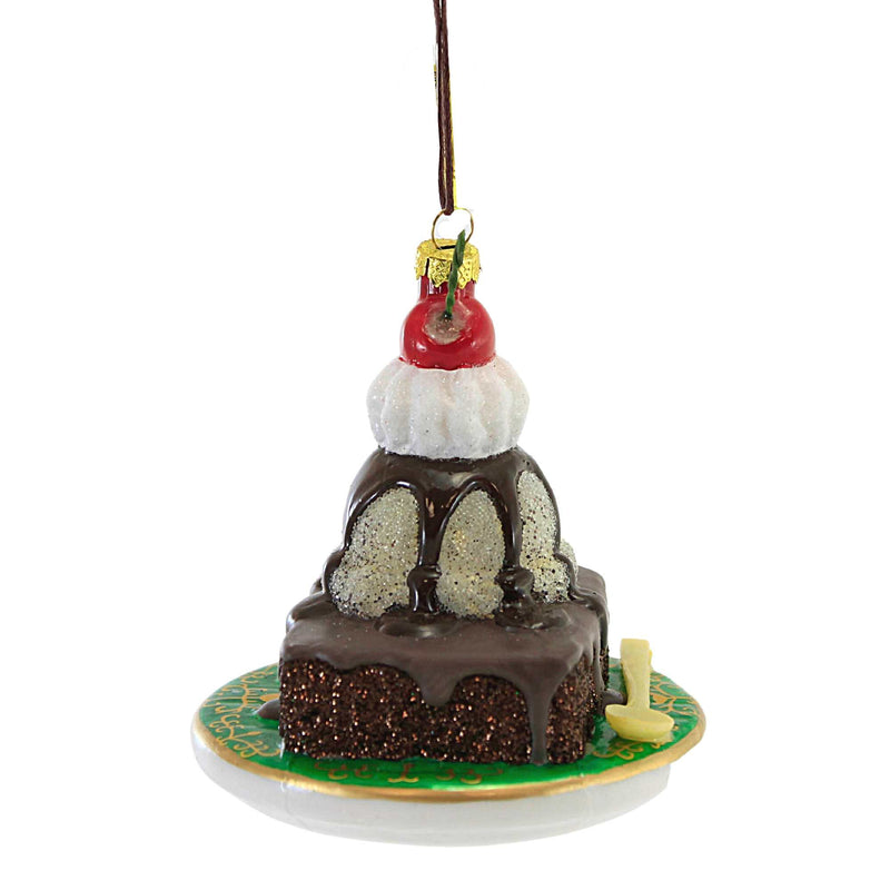 Holiday Ornament Brownie Sundae - - SBKGifts.com