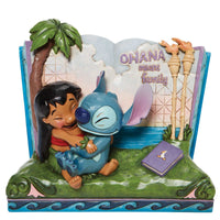 (54429) Jim Shore Ohana Means Family, 5.75 Inch, Lilo & Stitch Story Book 6010087