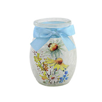 (54525) Stony Creek Daisy Bee Lighted Small Jar, 4.00 Inch, Electric Flower Dbm2280