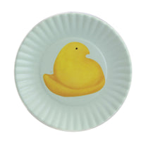 (54567) Tabletop Peeps "Paper" Plate Coasters, 4.00 Inch, 4 Pc Set Melamine Easter Decor Me0504