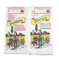 (54571) Decorative Towel Lets Do Mexican Tonight, 24.00 Inch, 100% Cotton Taco Enchiladas Vl113*Vl115