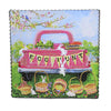 (54624) Round Top Collection Egg Hunt Print, 11.75 Inch, Easter Bunny Truck Baskets E22069