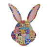 (54636) Round Top Collection Patchwood Rabbit Head, 12.00 Inch, Easter Bunny E22084