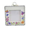 (54685) Round Top Collection Springtime Photo Frame, 7.00 Inch, Picture Flowers Butterflies S22054