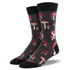 (54724) Novelty Socks Pretty Fly For A Fungi, 16.00 Inch, Mens Crew Party Mushroom Mnc2429