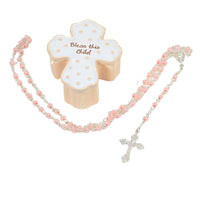 (54927) Roman Bless Girl Box, 1.00 Inch, Rosary Cross Beads Prayer 22327