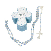 (54928) Roman Bless Boy Box, 1.00 Inch, Rosary Cross 22328