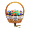 (54934) Morawski Brown Clip On Easter Basket, 4.50 Inch, Ornament Decorated Eggs Spring 21390