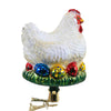 Morawski White Hen And Colored Eggs - - SBKGifts.com