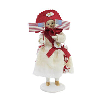 (54978) Dee Foust-Harvey Polly's Parade, 9.00 Inch, Patriotic Flag July Fourth 81114